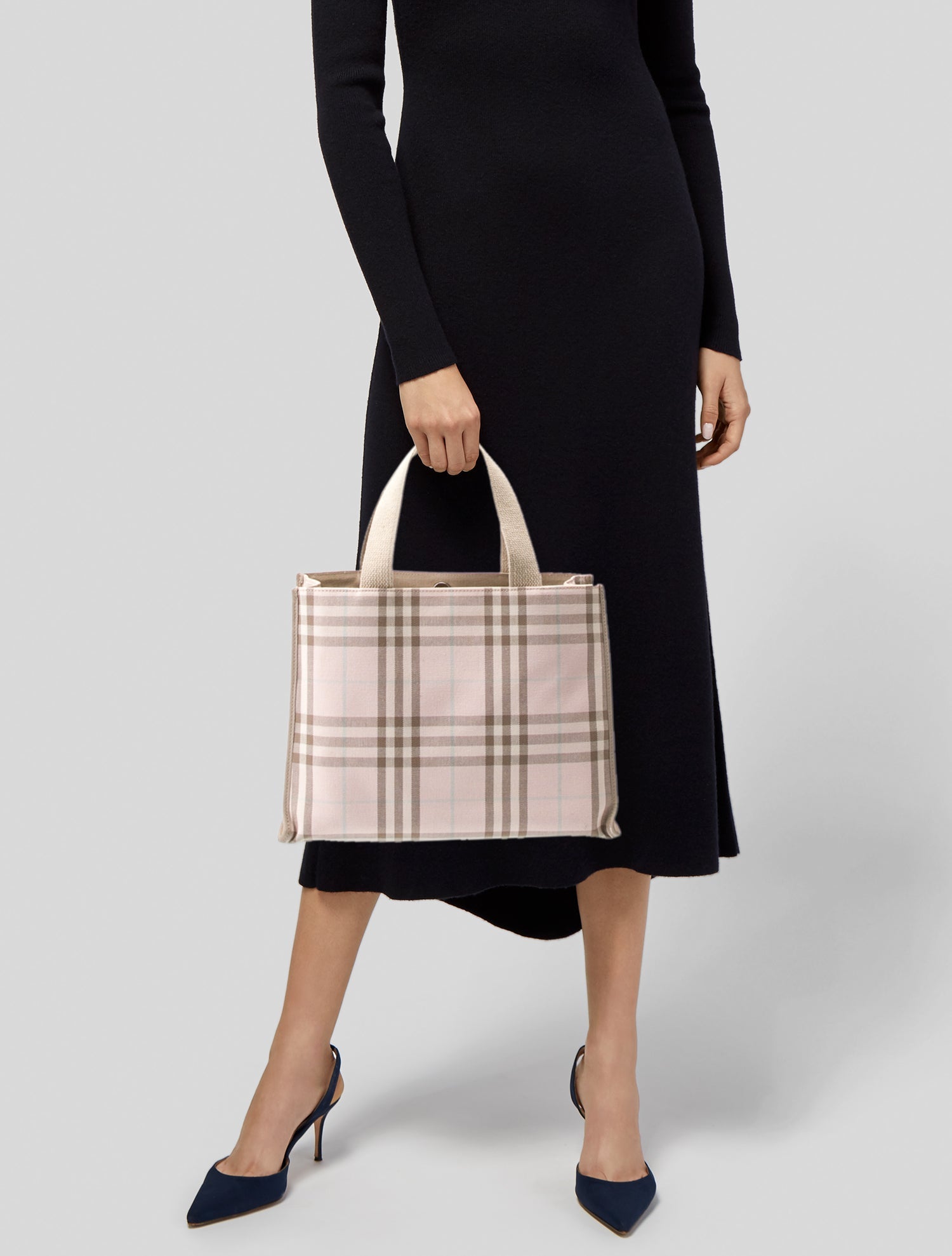 Burberry London Nova Check Top Handle Bag