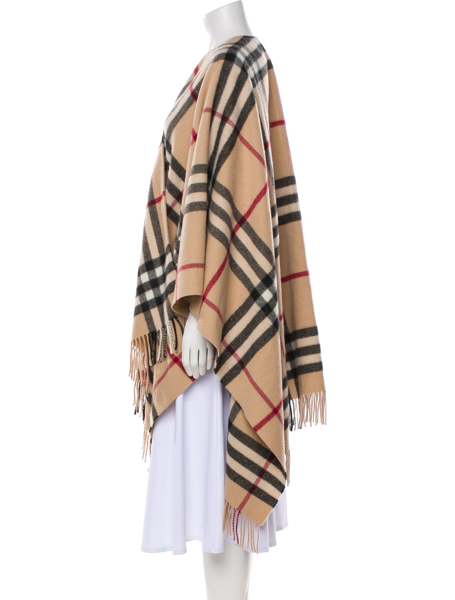 Burberry London Merino Wool House Check Pattern Shawl