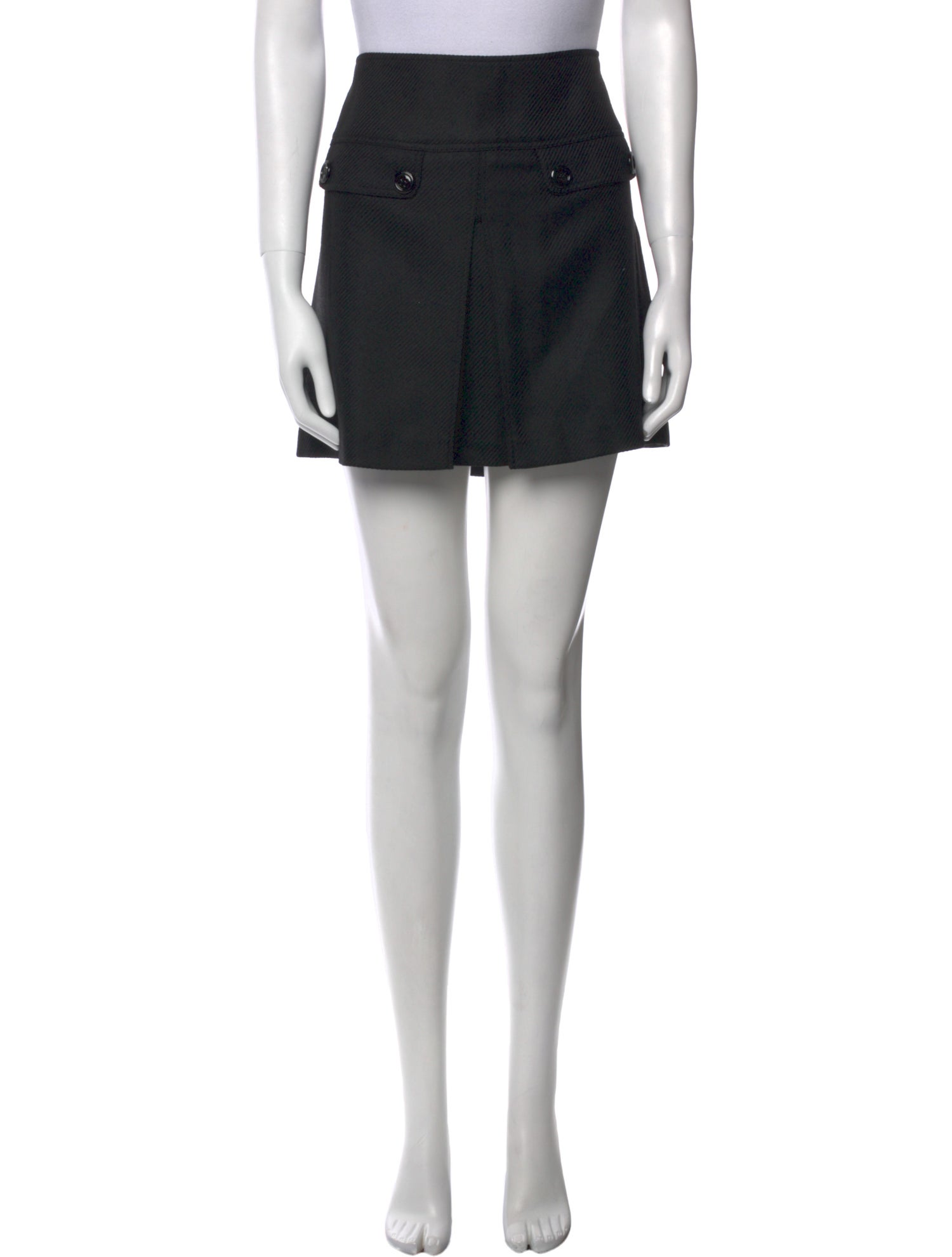 Burberry London Virgin Wool Mini Skirt