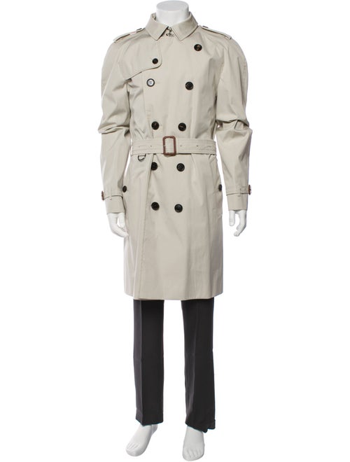 Burberry London Nova Check Pattern Trench Coat