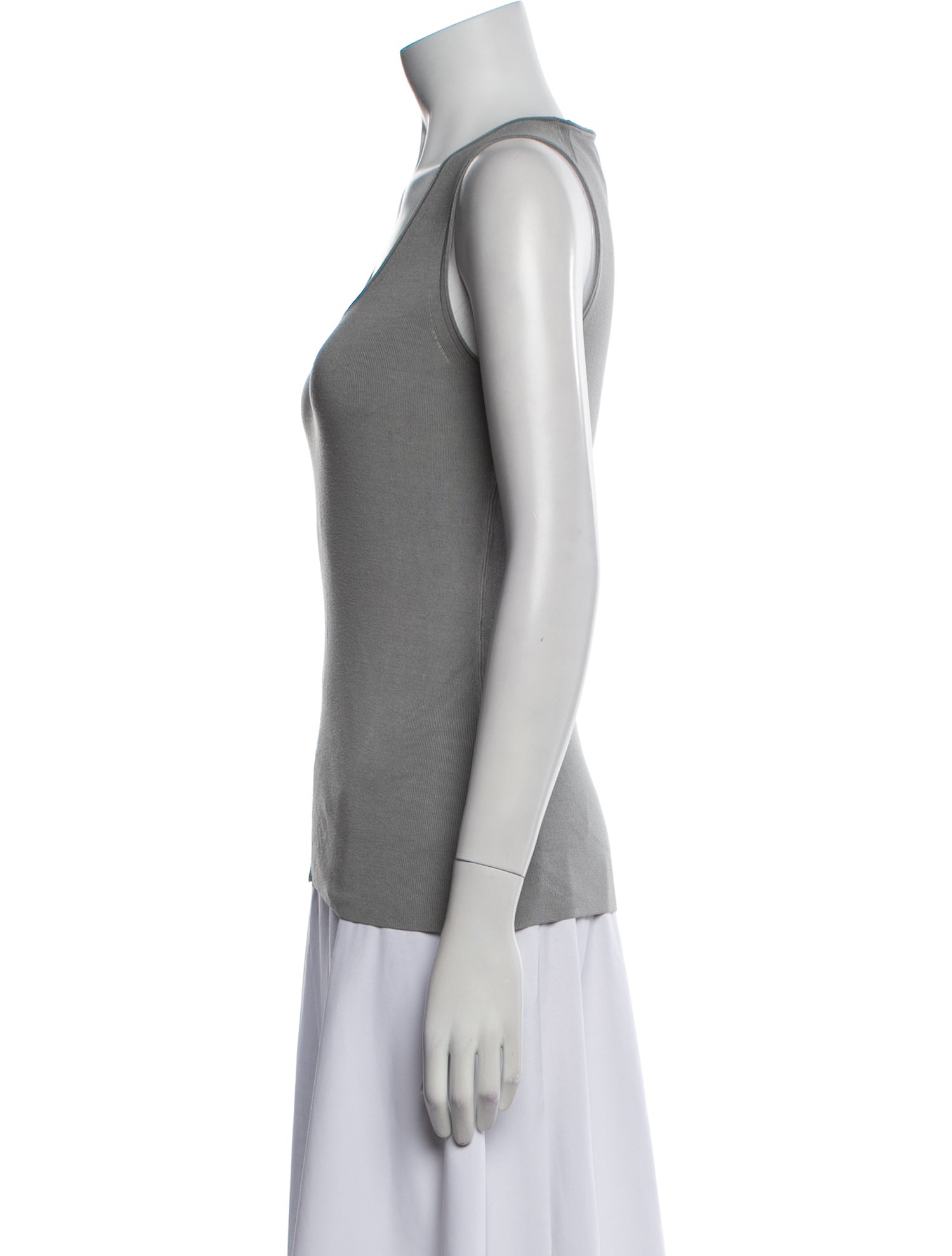 Burberry London Silk Scoop Neck Top