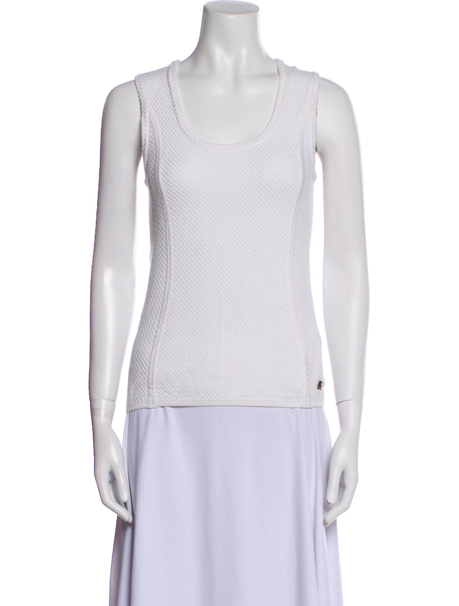 Burberry London Scoop Neck Sleeveless Top