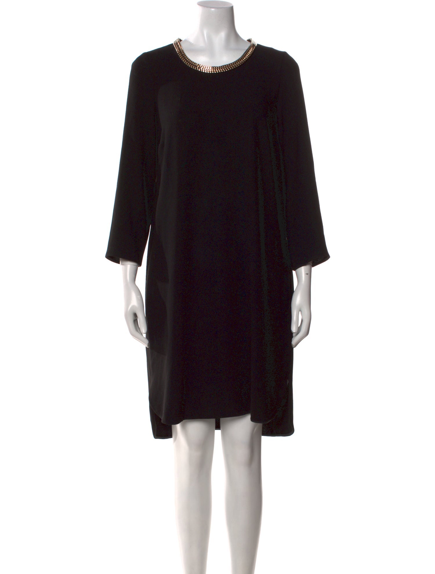 Burberry London Scoop Neck Knee-Length Dress