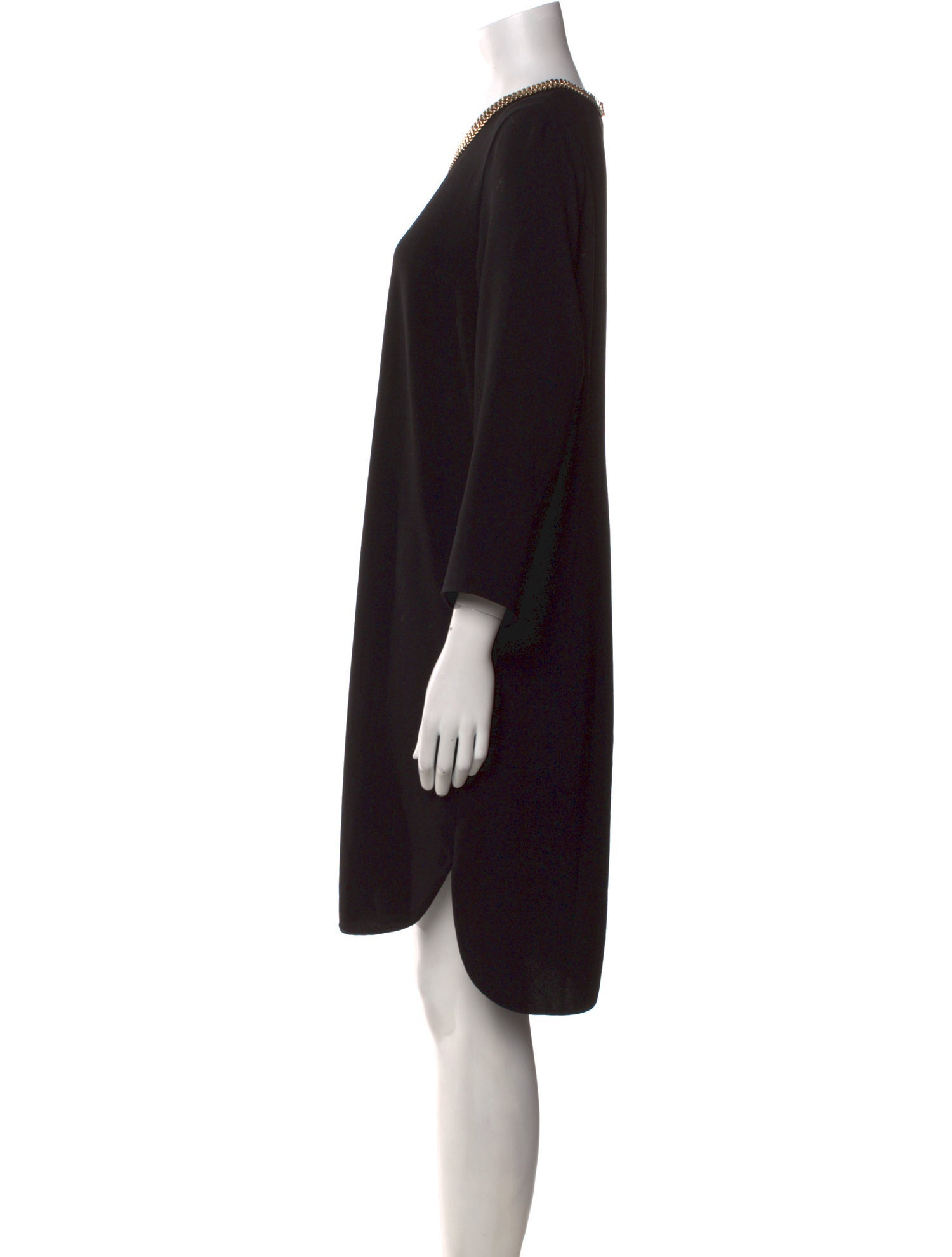 Burberry London Scoop Neck Knee-Length Dress