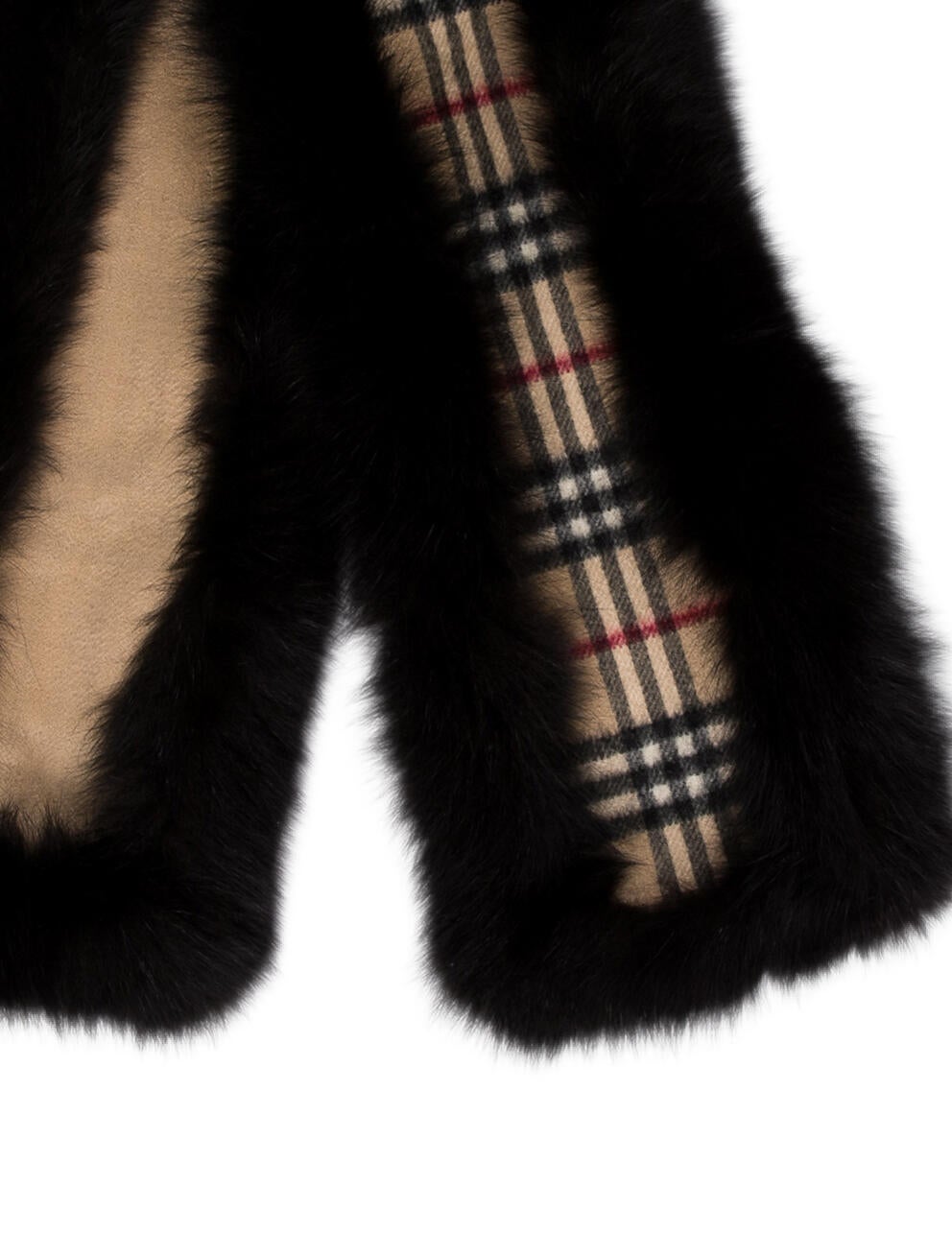 Burberry London Cashmere Plaid Print Scarf
