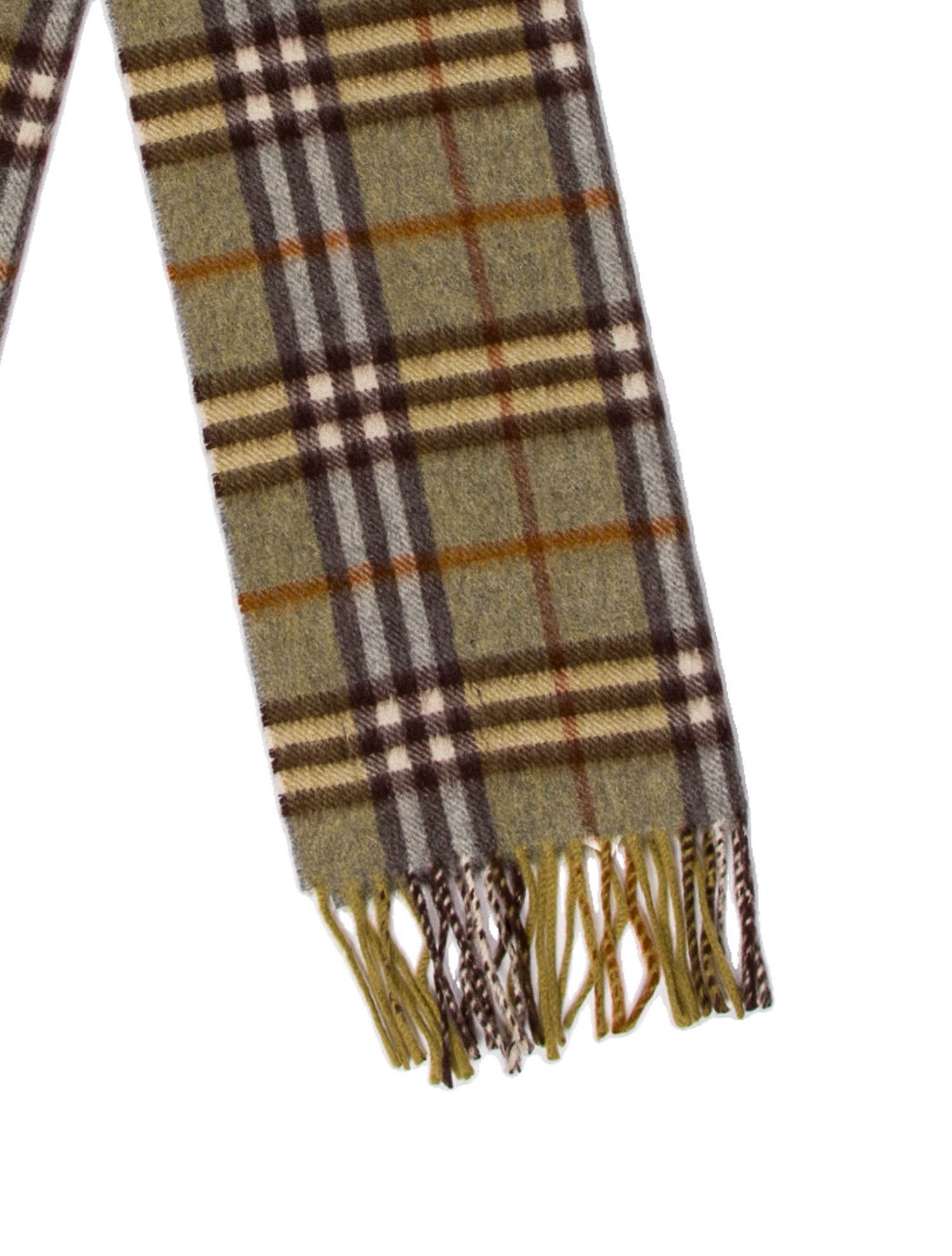 Burberry London Cashmere Nova Check Pattern Scarf