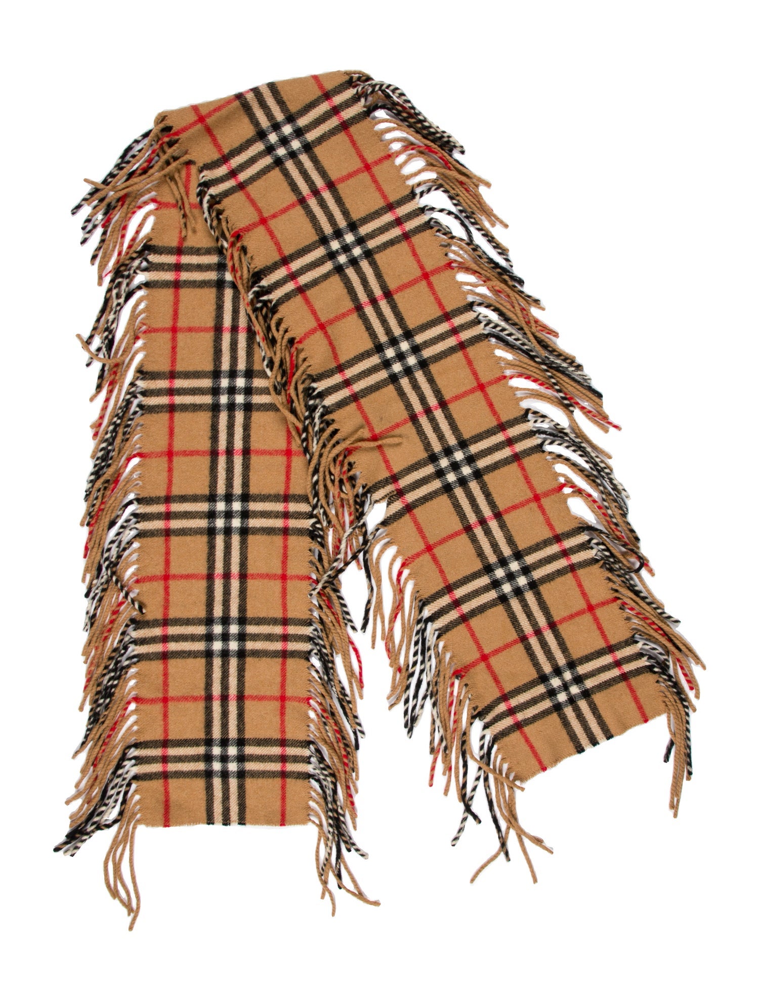 Burberry London Cashmere Nova Check Pattern Scarf