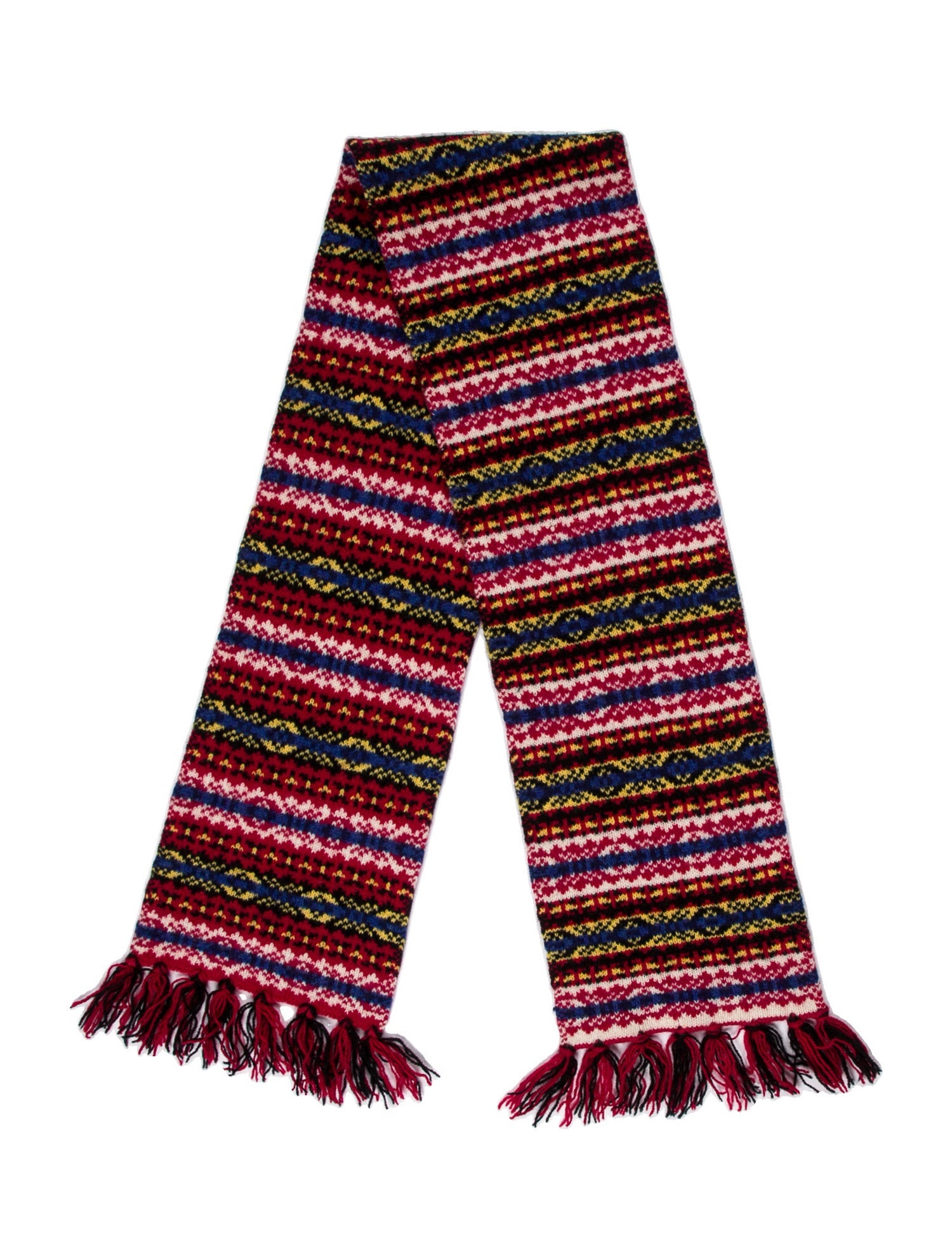 Burberry London Lambswool Striped Scarf