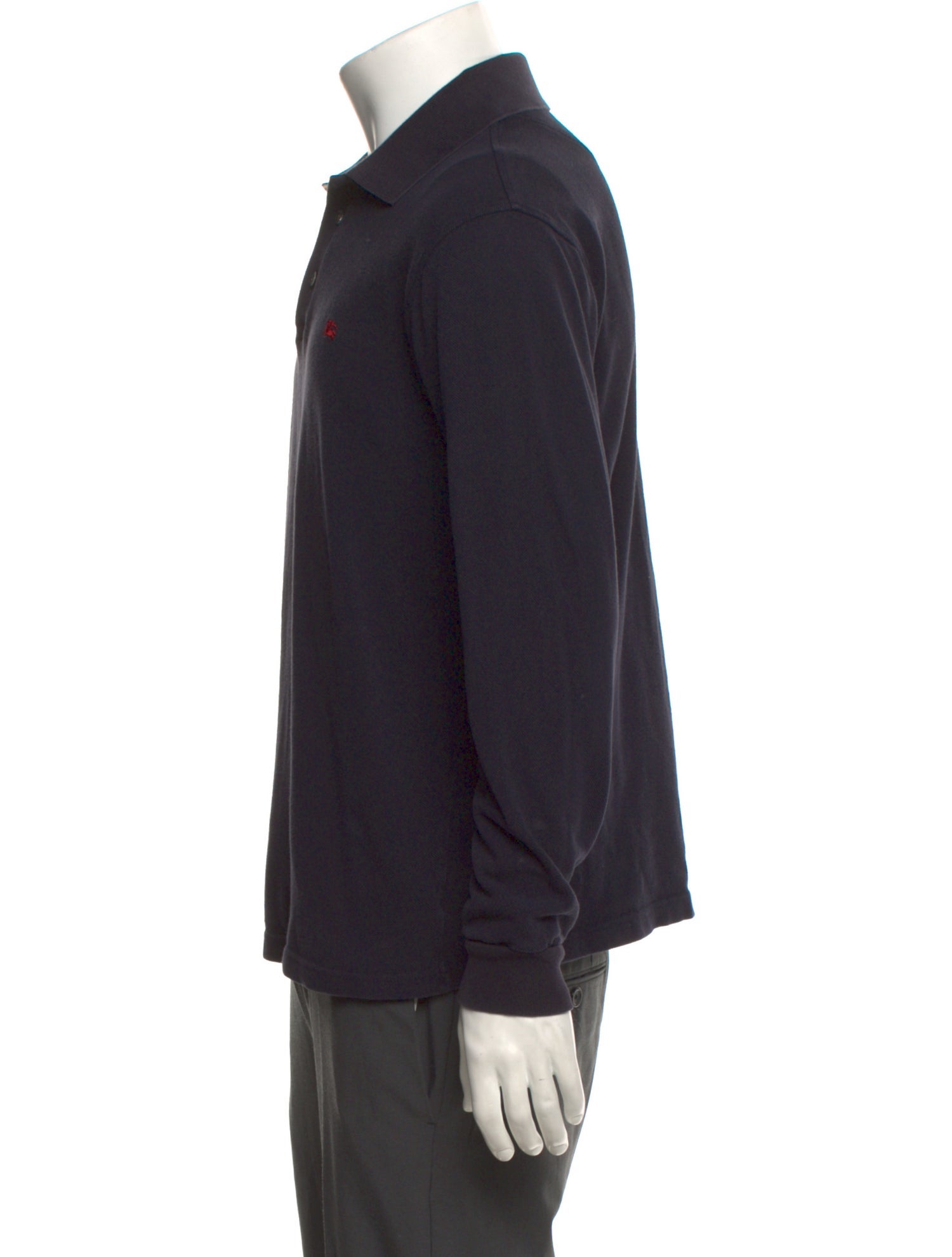 Burberry London Collar Long Sleeve Polo Shirt