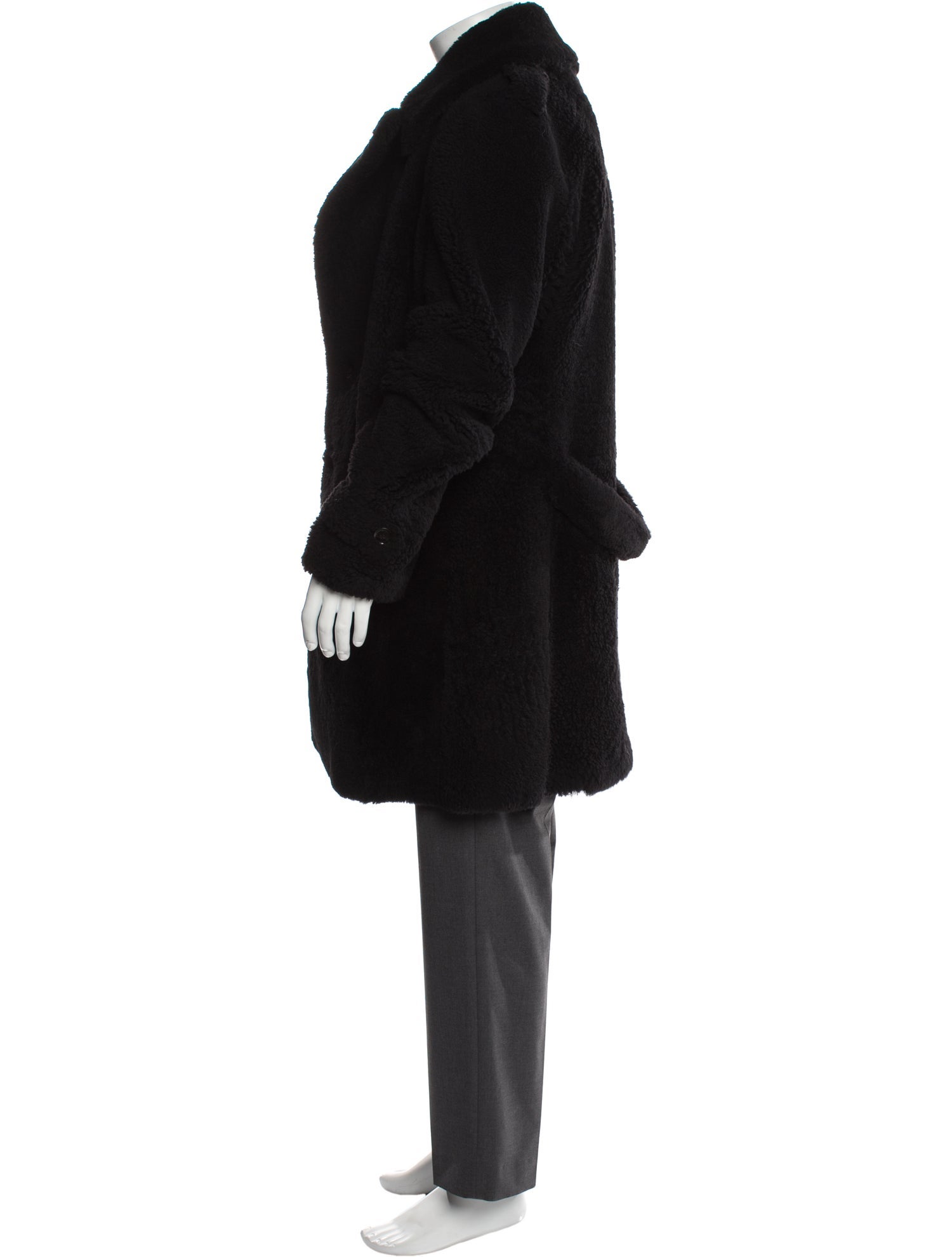 Burberry London Shearling Overcoat