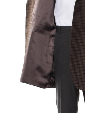 Burberry London Wool Houndstooth Print Overcoat