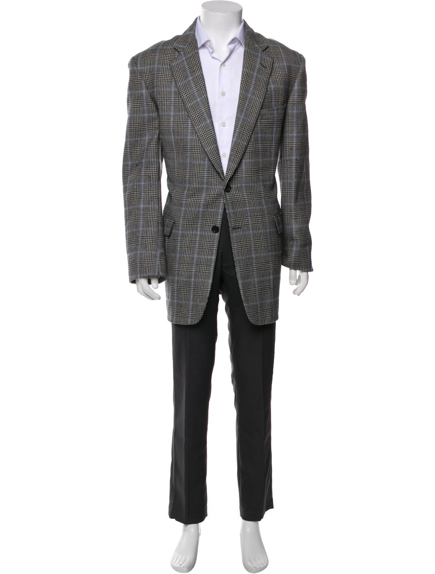 Burberry London Wool Patterned Blazer