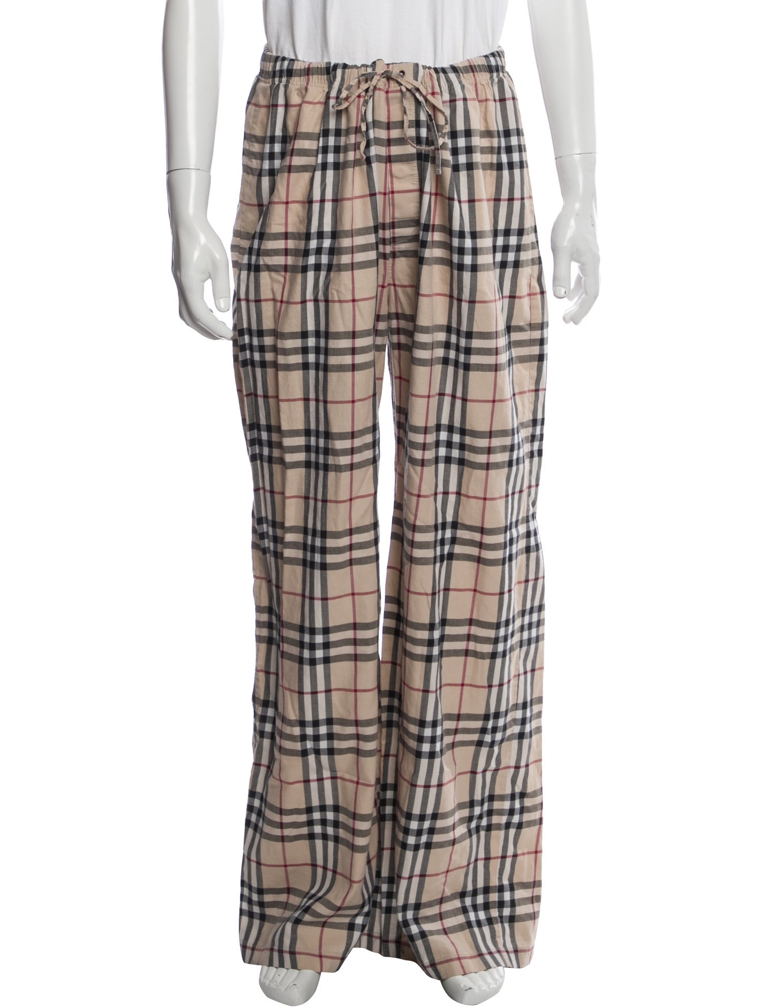 Burberry London Nova Check Pattern Pajama Bottoms