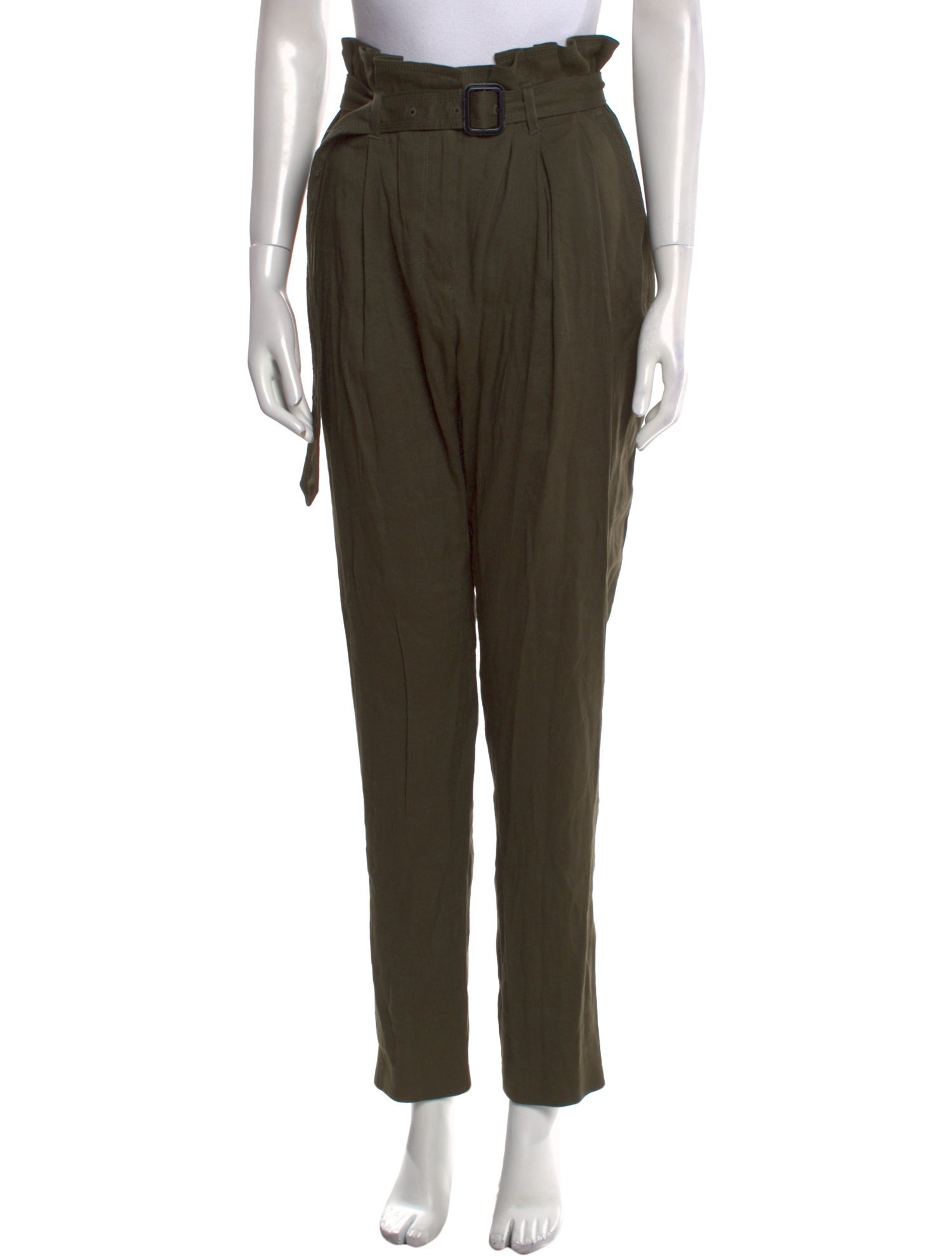 Burberry London Linen Straight Leg Pants