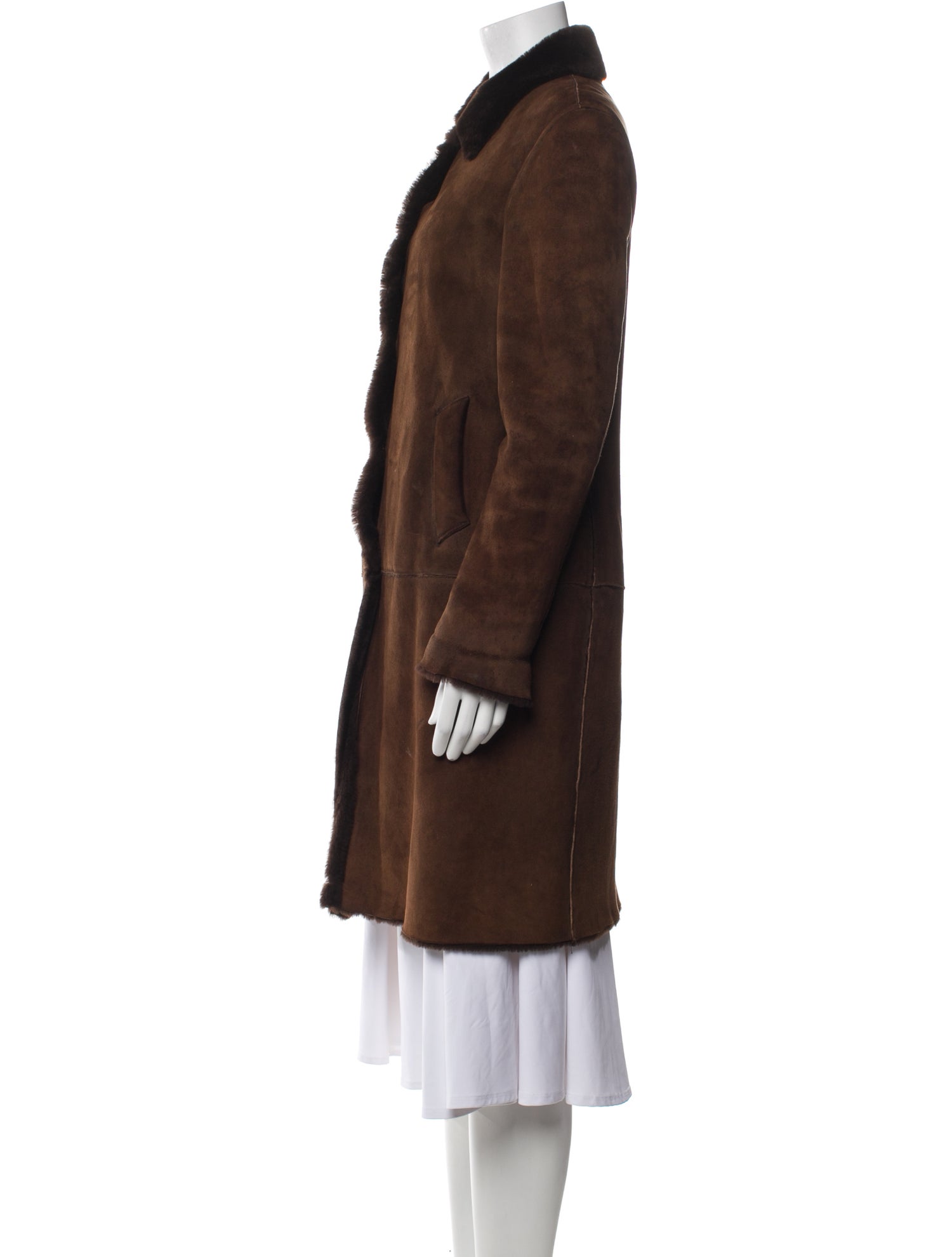 Burberry London Shearling Fur Coat