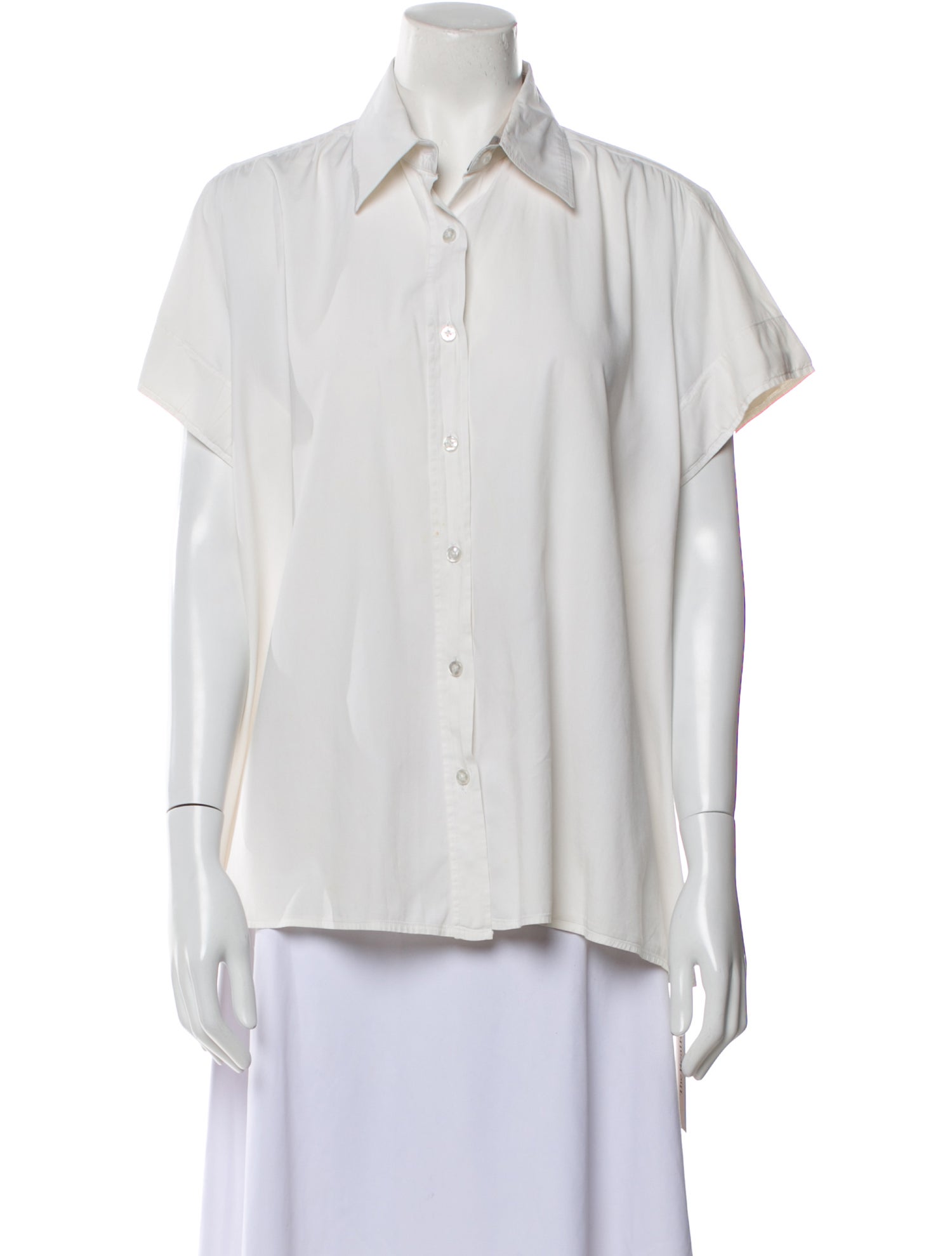 Burberry London Short Sleeve Button-Up Top