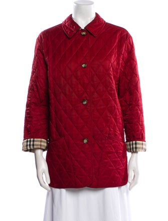 Burberry London Plaid Print Utility Jacket