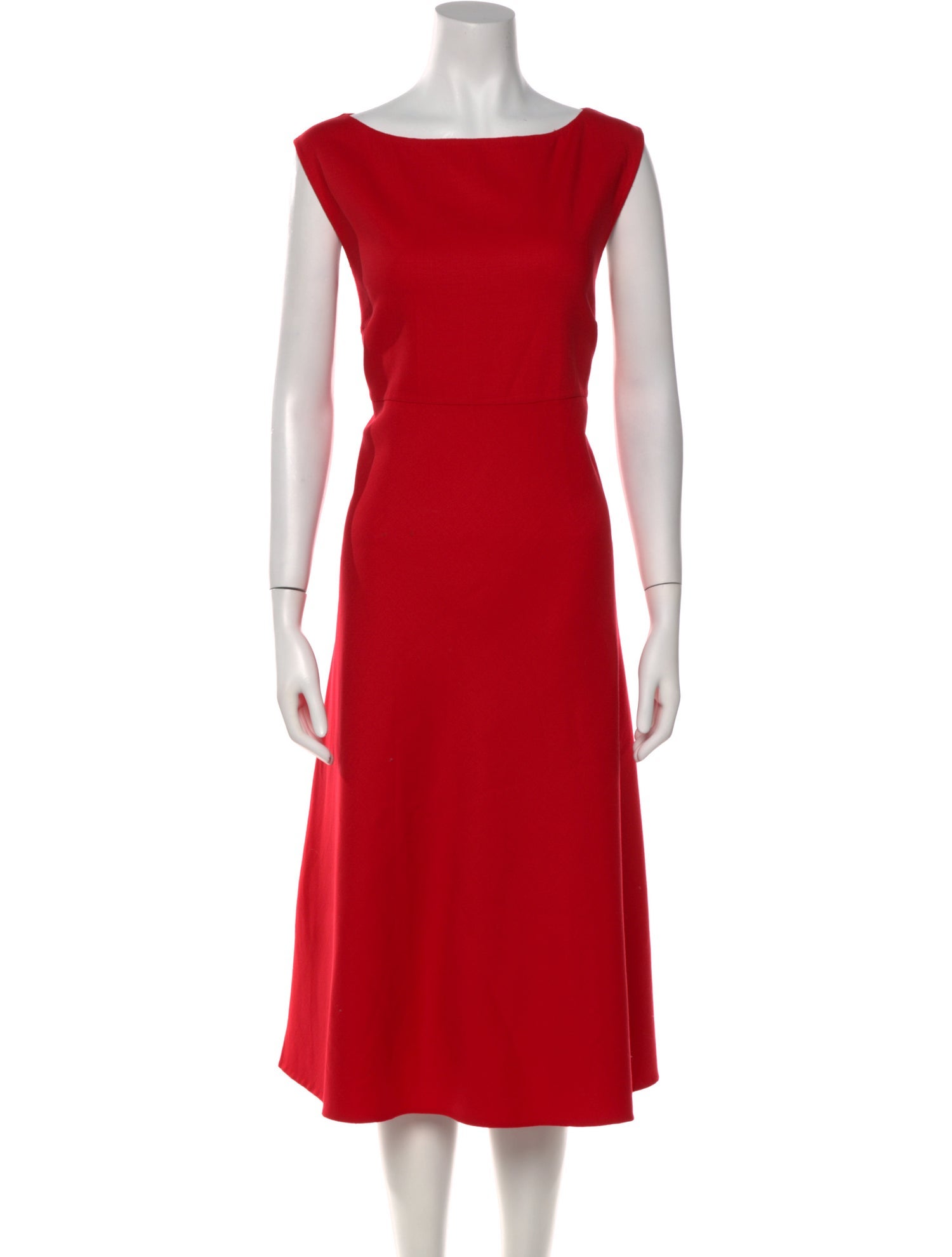 Burberry London Wool Midi Length Dress