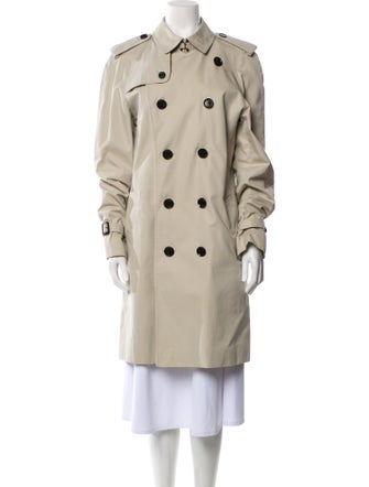 Burberry London House Check Pattern Trench Coat