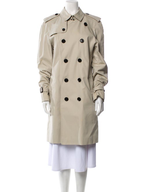 Burberry London House Check Pattern Trench Coat