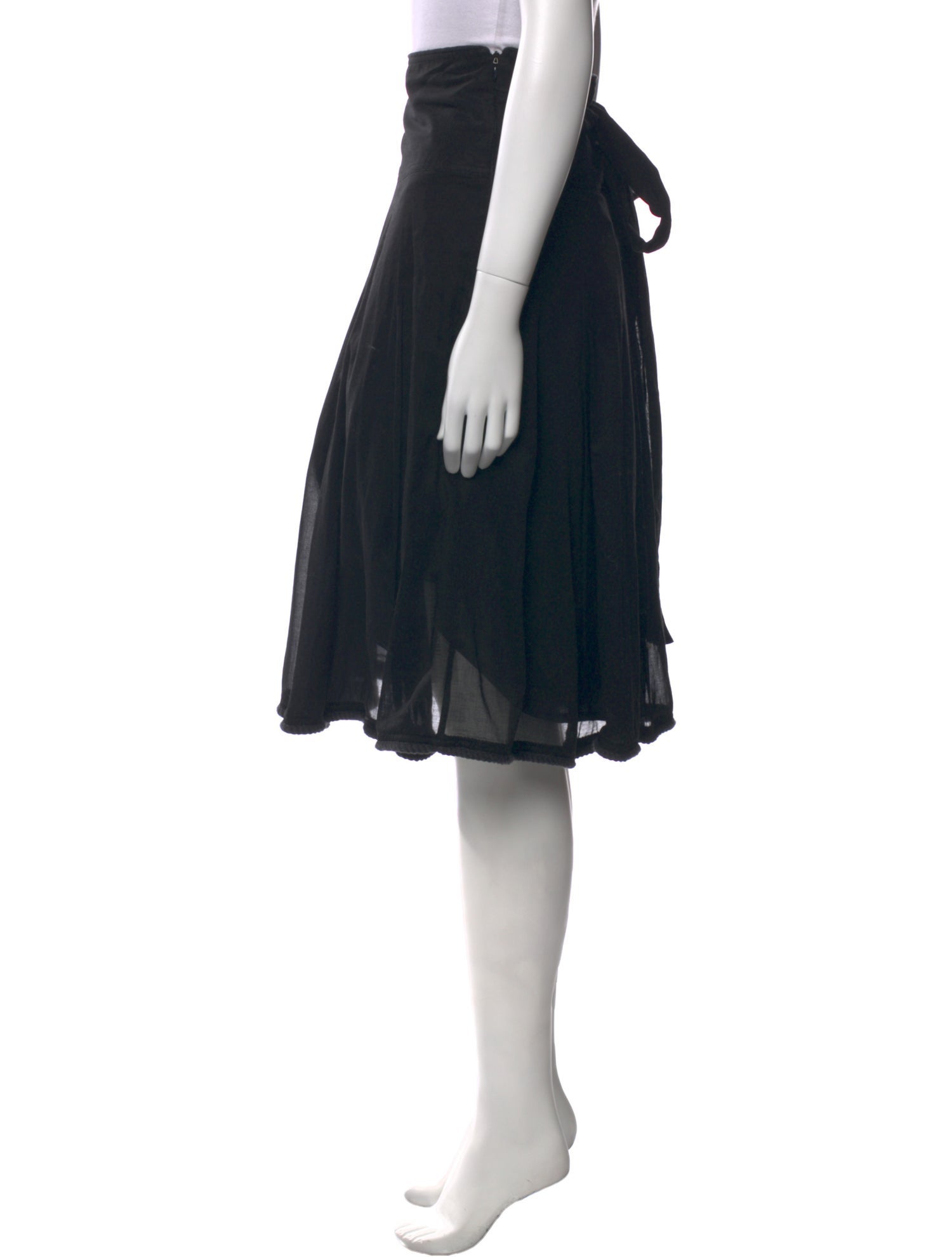 Burberry London Pleated Accents Knee-Length Skirt