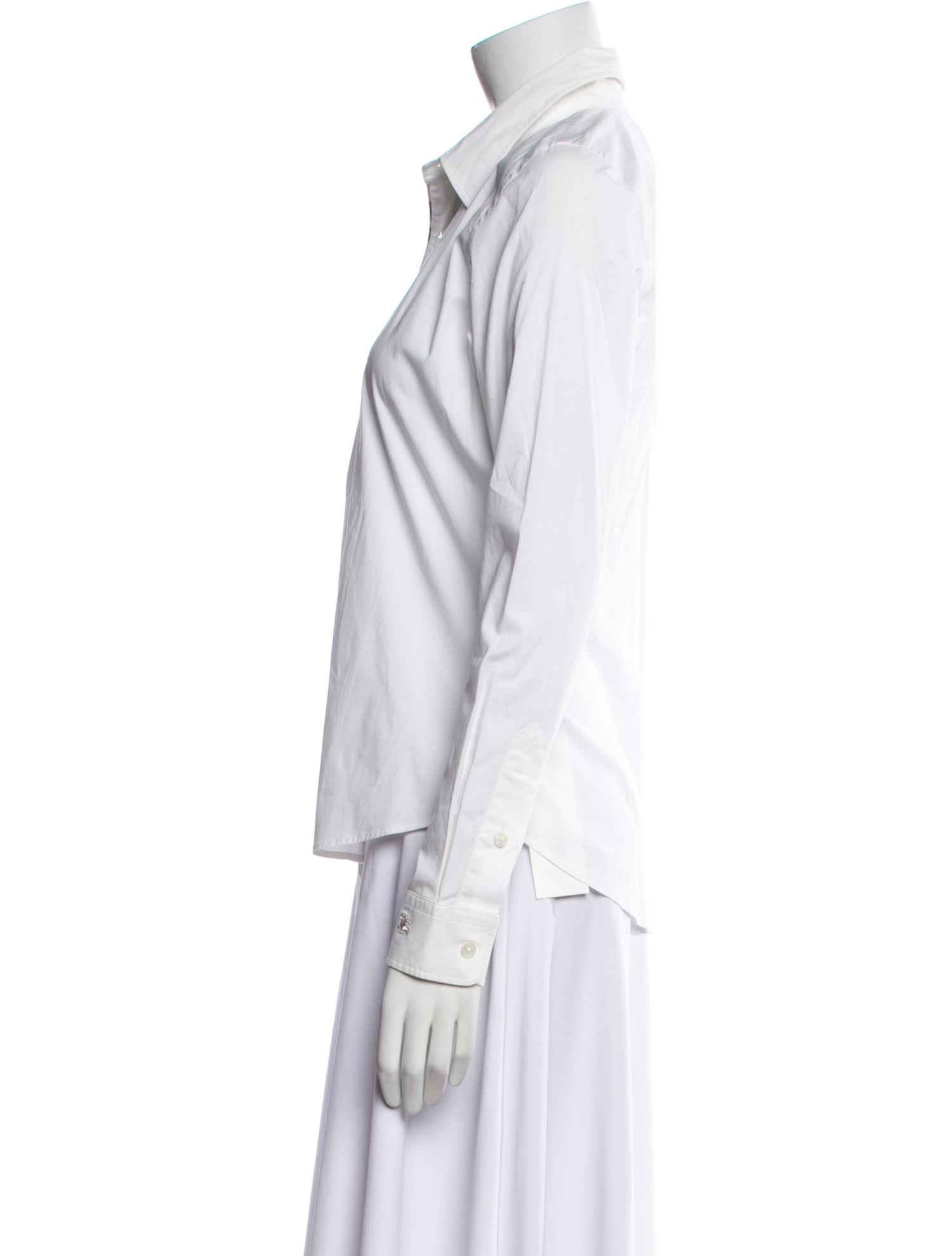 Burberry London Long Sleeve Button-Up Top