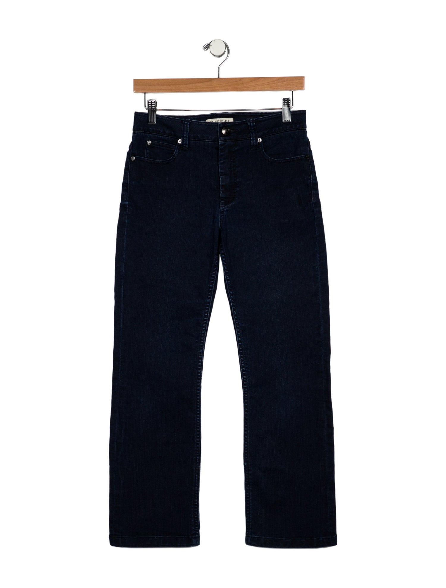 Burberry London Mid-Rise Straight Leg Jeans