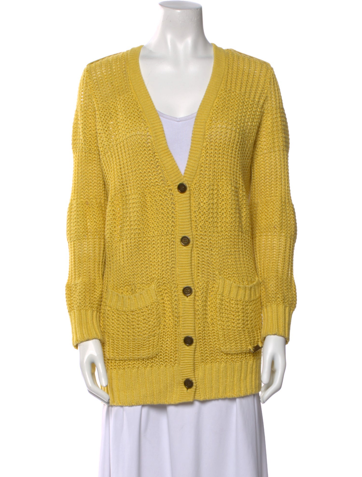 Burberry London Linen V-Neck Sweater