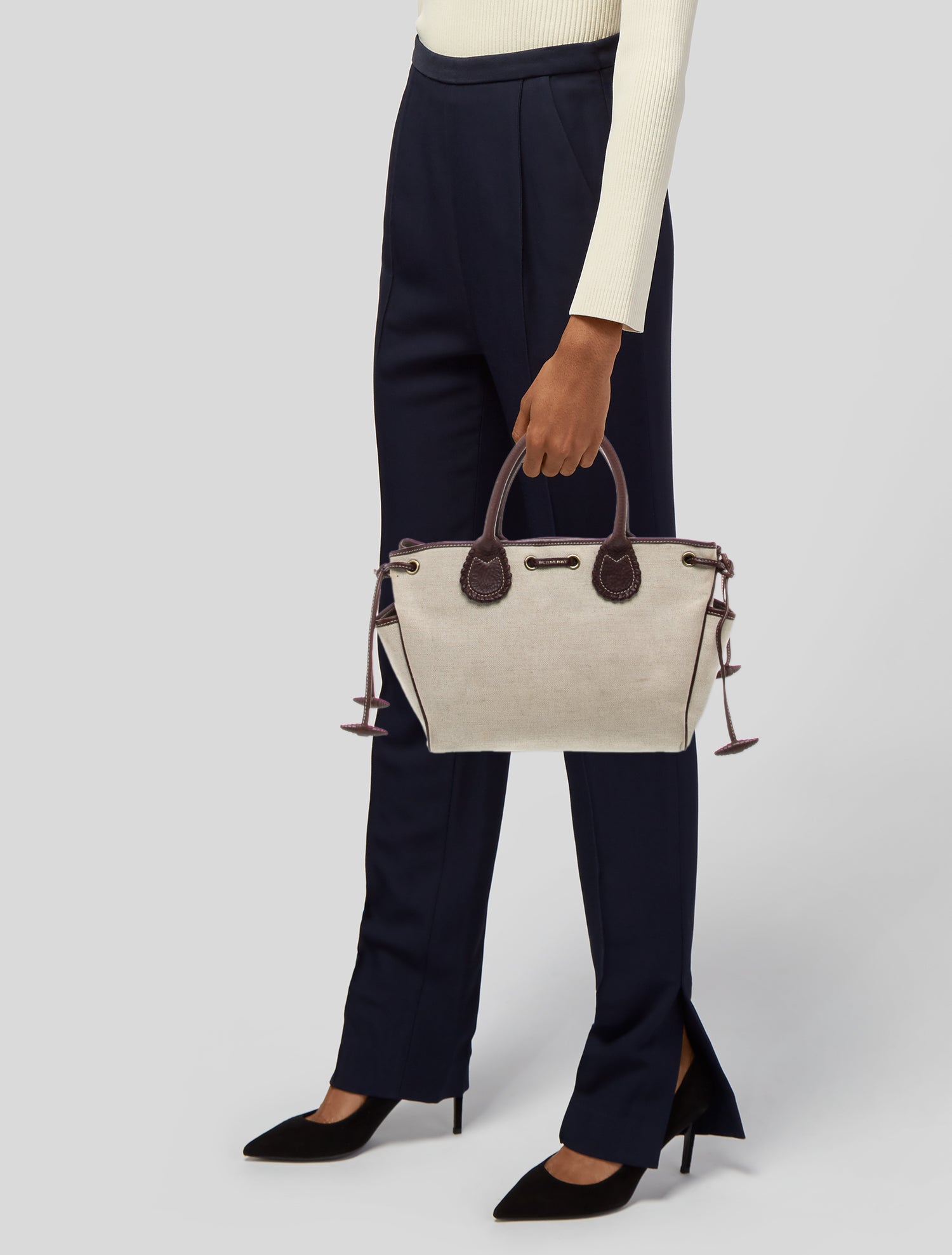 Burberry London Nova Check Top Handle Bag