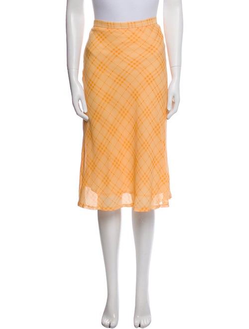 Burberry London Silk Knee-Length Skirt