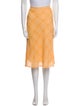 Burberry London Silk Knee-Length Skirt