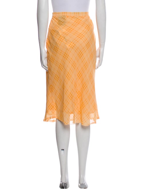 Burberry London Silk Knee-Length Skirt