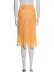 Burberry London Silk Knee-Length Skirt
