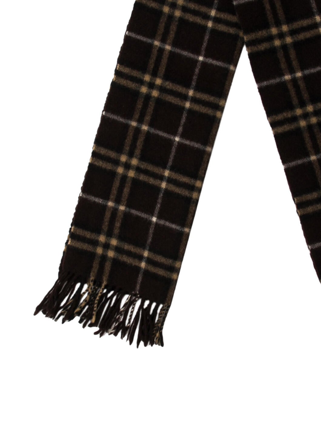 Burberry London Cashmere Plaid Print Scarf