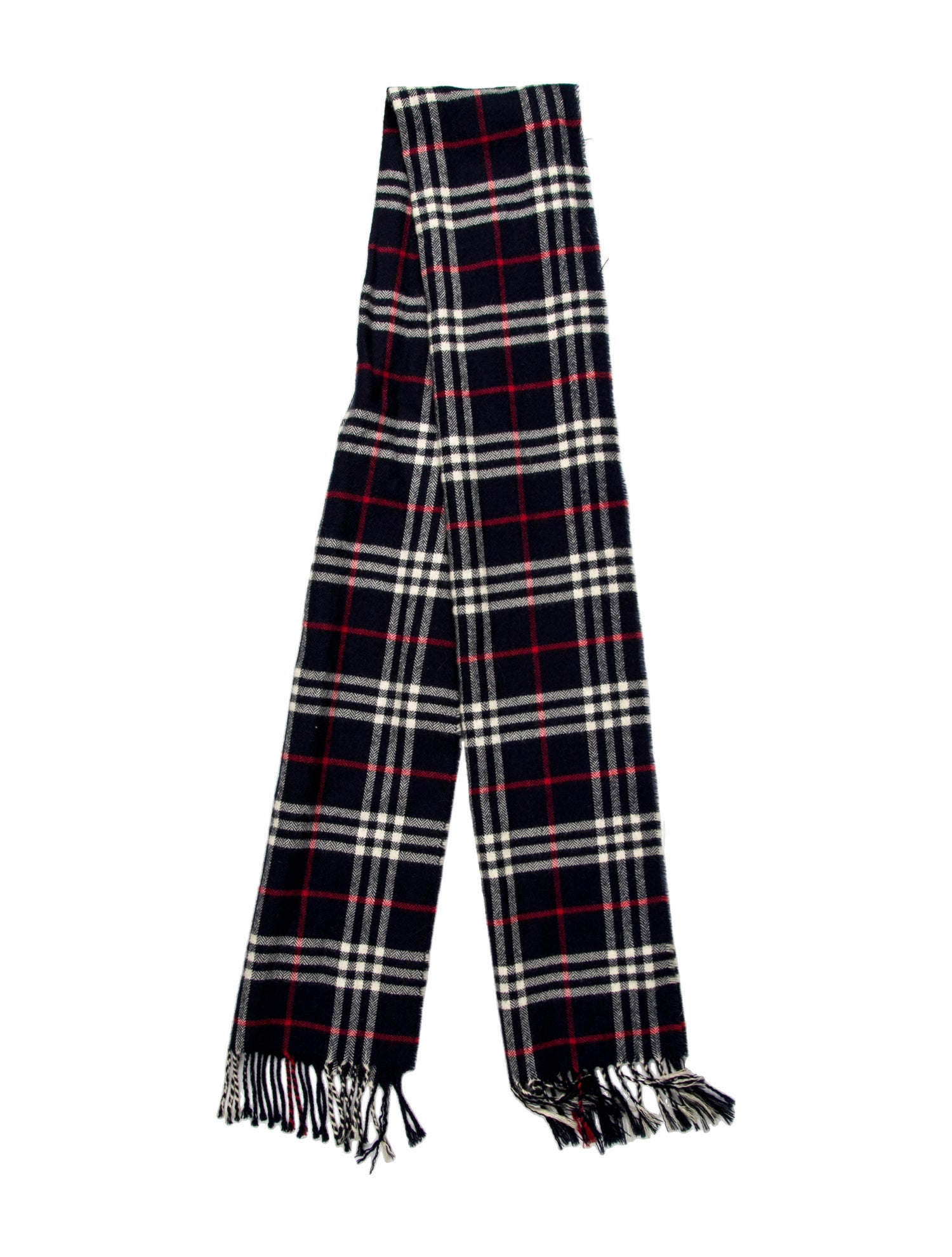 Burberry London Cashmere House Check Pattern Scarf