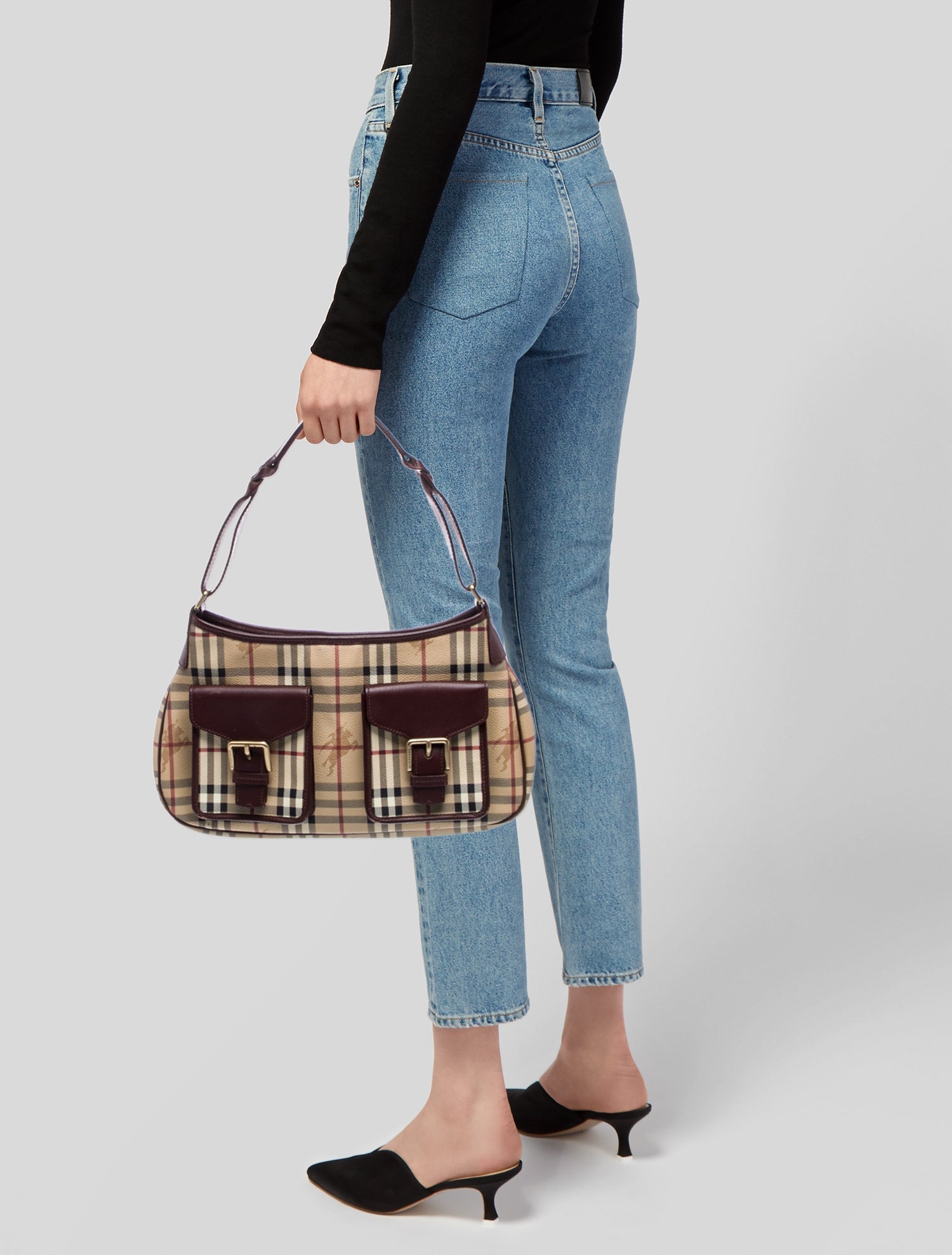 Burberry London Haymarket Check Shoulder Bag