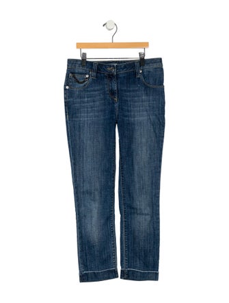 Burberry London Mid-Rise Straight Leg Jeans