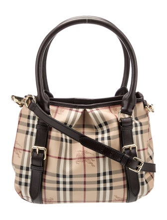 Burberry London Haymarket Check Top Handle Bag