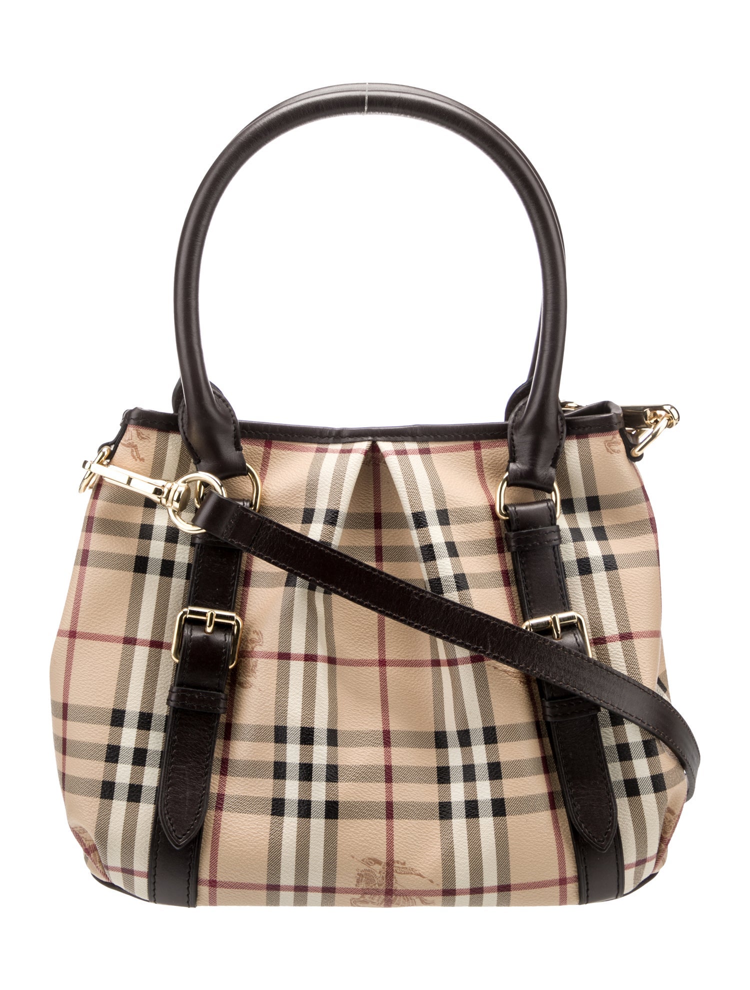 Burberry London Haymarket Check Top Handle Bag