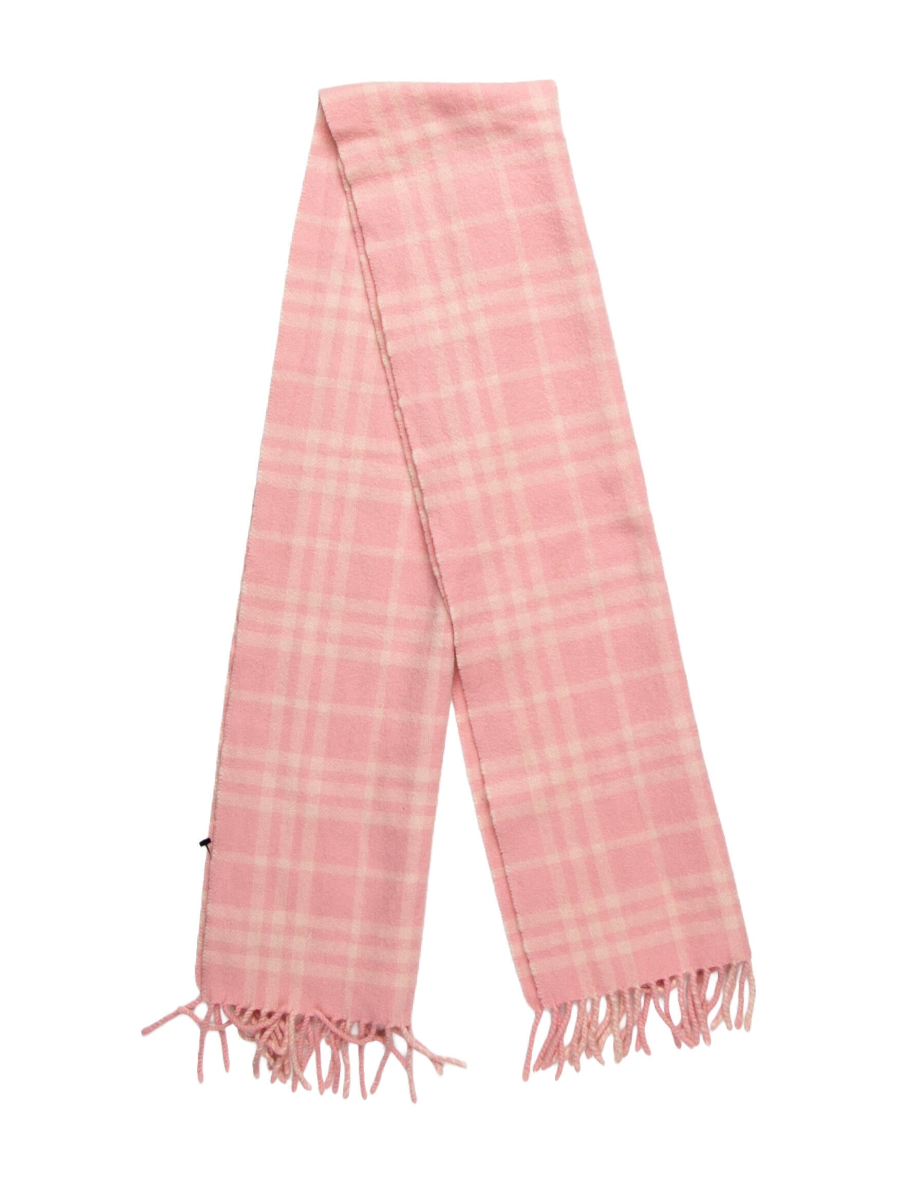 Burberry London Cashmere Plaid Print Scarf