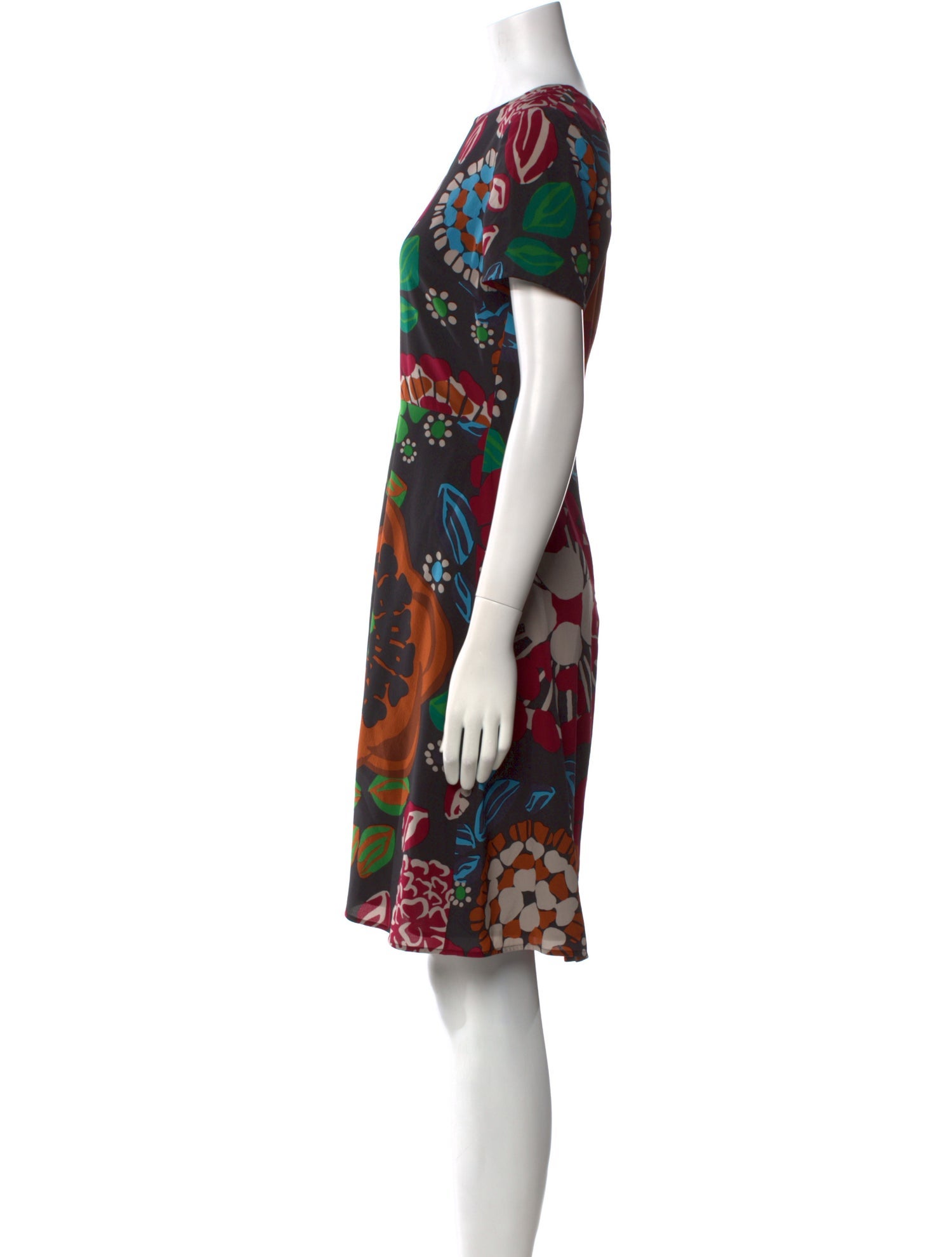 Burberry London Silk Knee-Length Dress