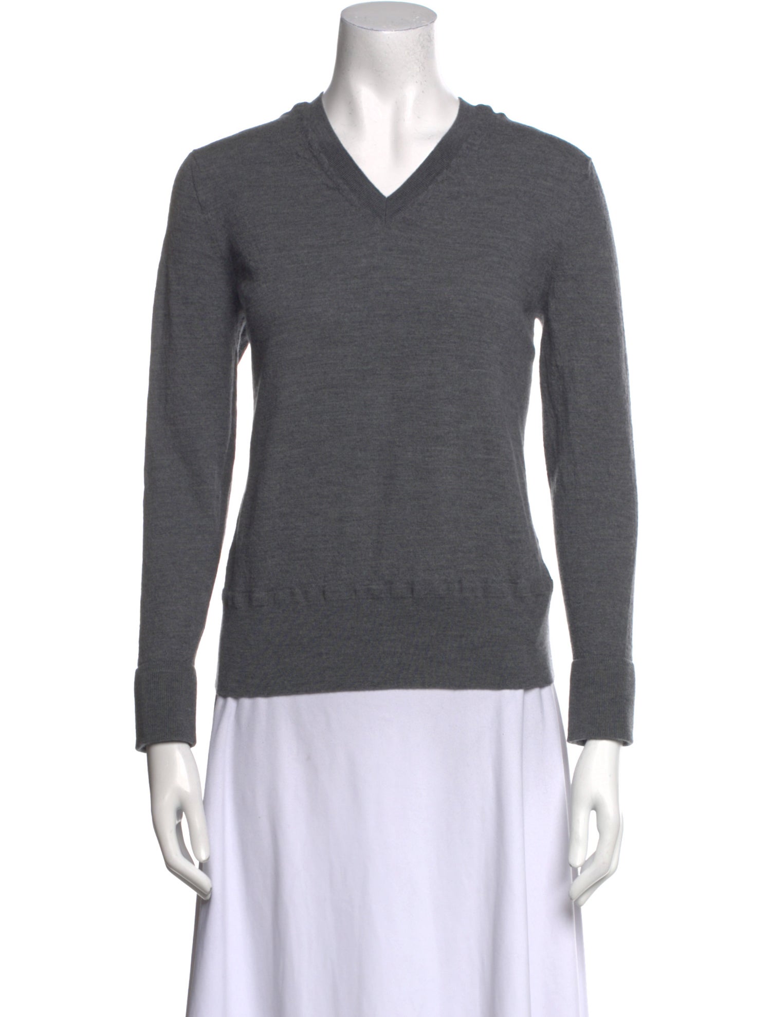 Burberry Merino Wool V-Neck Sweater