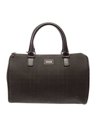 Burberry Smoked Check Top Handle Bag