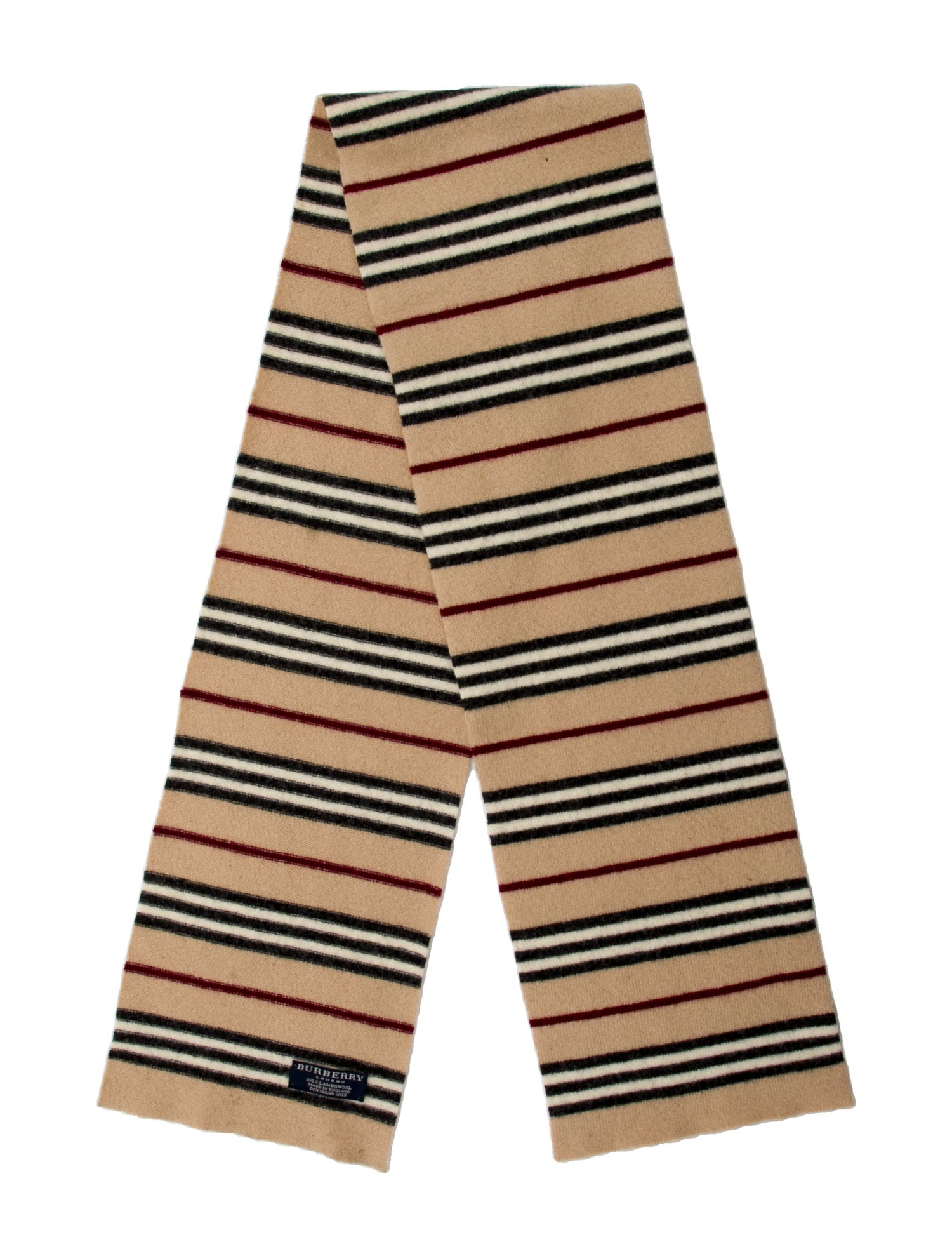 Burberry London Wool Nova Check Pattern Scarf