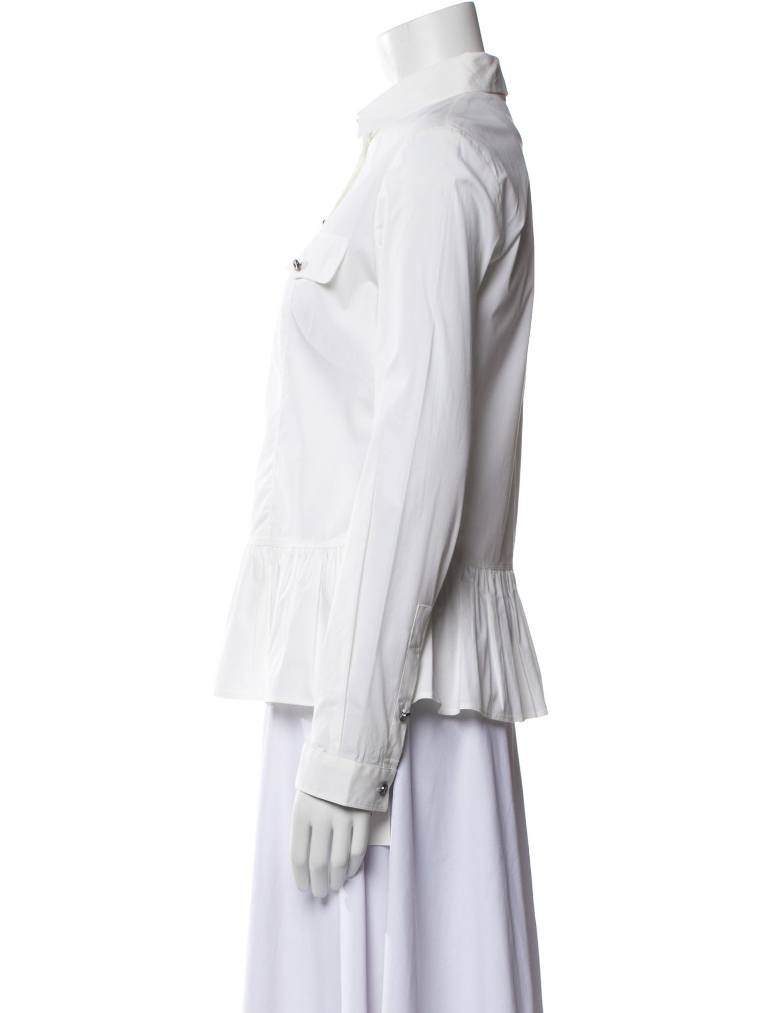 Burberry London Long Sleeve Button-Up Top