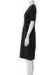 Burberry London V-Neck Knee-Length Dress