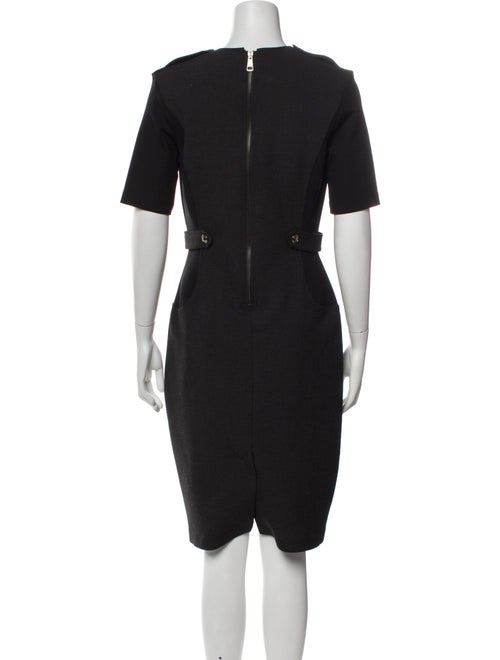 Burberry London V-Neck Knee-Length Dress
