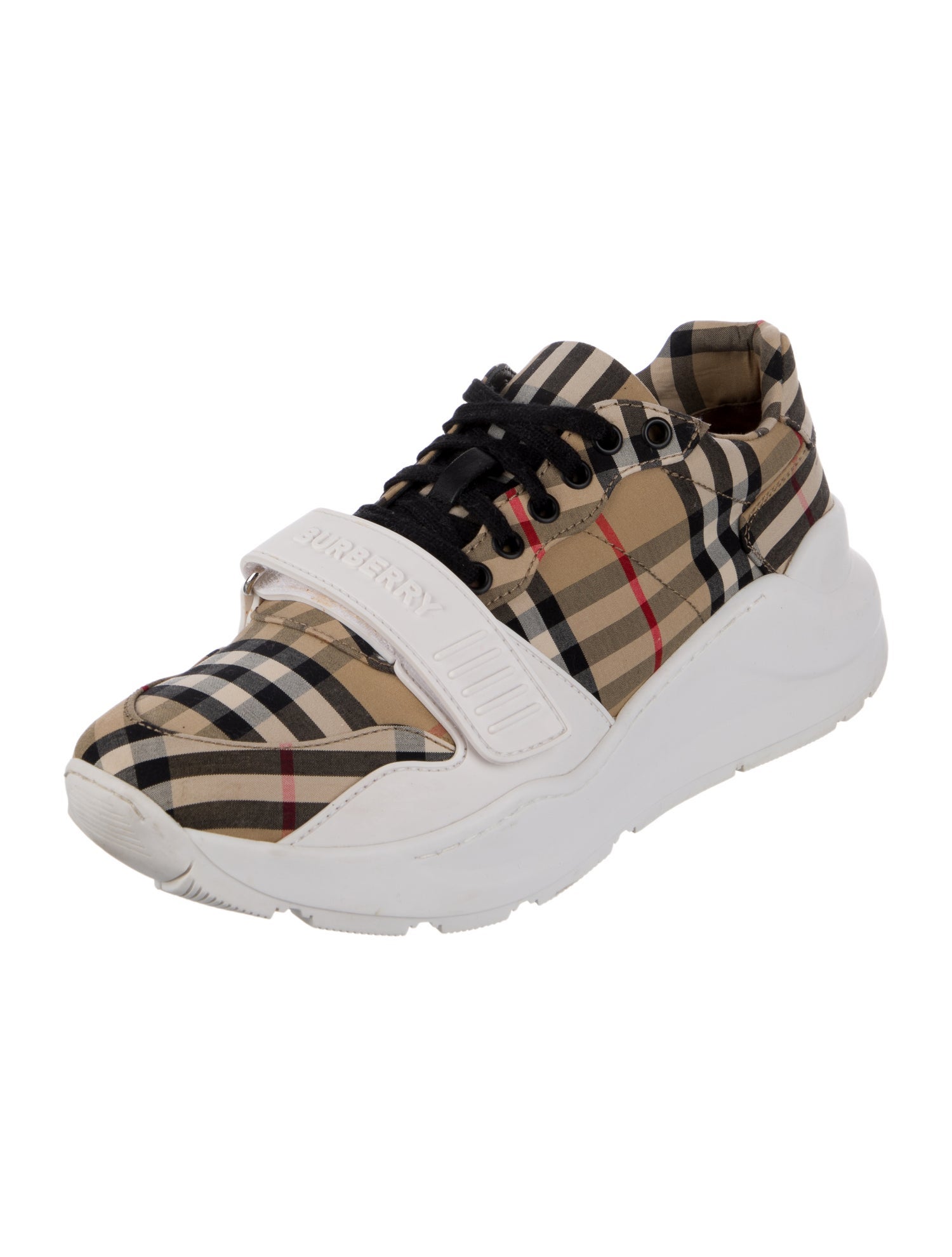Burberry London House Check Pattern Sneakers