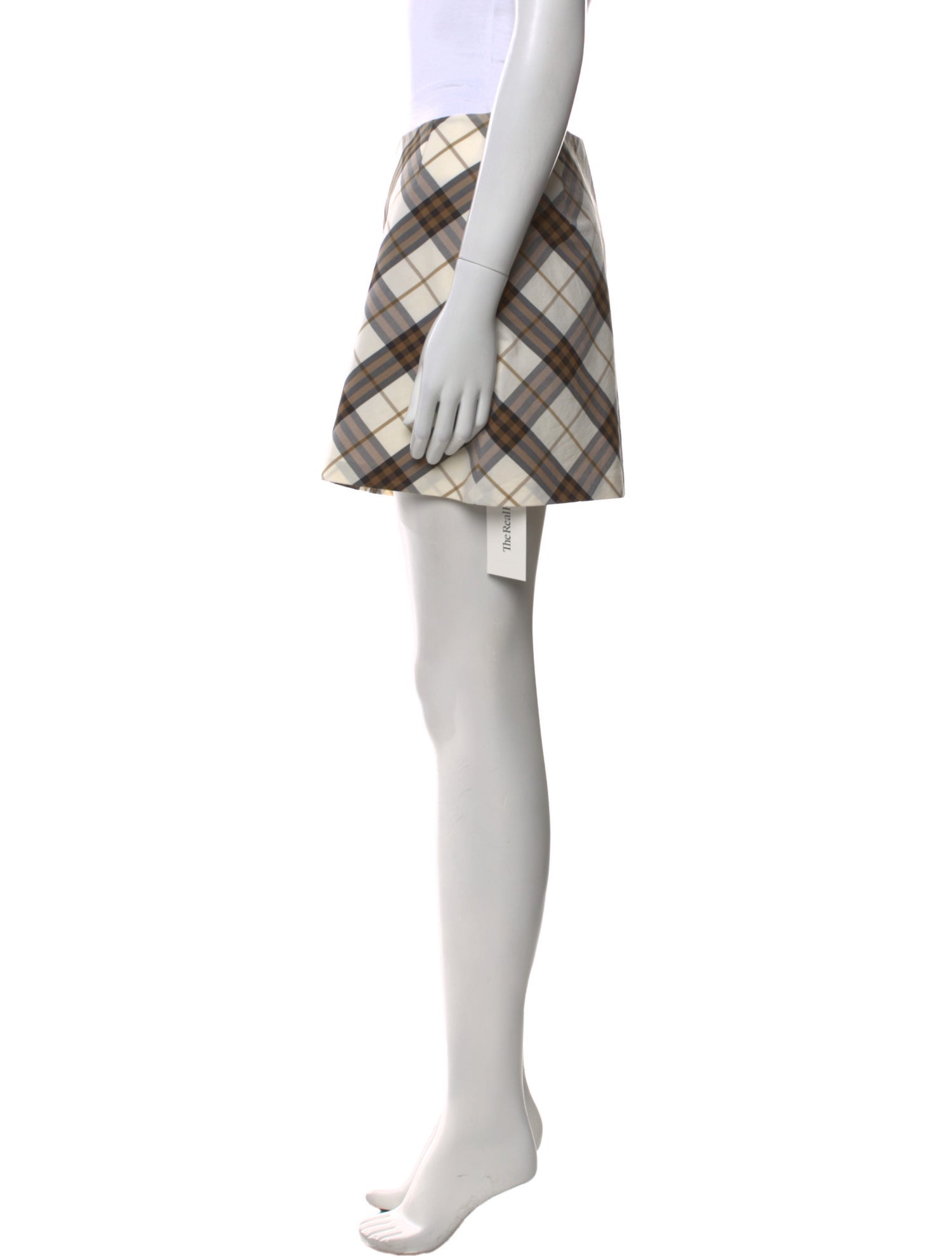 Burberry London Plaid Print Mini Skirt