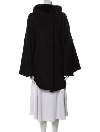 Burberry London Wool Fur Coat